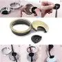 HJ Garden 1pc 2 inch (50mm) Metal Desk Grommets for Managing and Hiding Wire Cord Cable Hole Cover Office PC Desk Cable Cord Organizer Zinc Alloy Cover Bronze