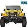 EAG Steel Front Bumper with Winch Plate Black Textured Fit for 87-06 Wrangler TJ YJ