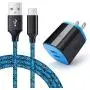 USB Type C Charger Compatible for Moto Z3 Play/G6/G6 Plus/G7/G8 Play Power/Z4/Z2 Force/Z2 Play/X4/Z/Z Droid/Z Force Droid,AndHot 2 Port USB Adapter Wall Charger with 6FT USB C Fast Charging Cable Cord