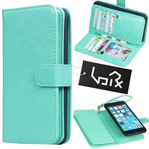 Urvoix for Apple iPhone 8 Plus/iPhone 7 Plus/iPhone 6S Plus(5.5'' Display), Wallet Leather Flip Card Holder Case, 2 in 1 Detachable Magnetic Back Cover iPhone 8Plus/7Plus/6Plus(NOT for iPhone8)