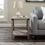 Thomas 18 Inch Metal X Side Table with Grey Wash Finish