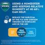 Vicks Filter-Free Ultrasonic Cool Mist Humidifier, Medium Room, 1.2 Gallon Tank – Visible Cool Mist Humidifier for Baby, Kids and Adult Rooms, Bedrooms and More, Works with Vicks VapoPads