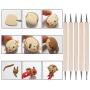 Tonsiki 61 Pieces Ceramic Clay Tools Set, Modeling Pottery Clay Sculpting Tools Kits for Beginners Professional Art Crafts, Wood and Steel, Schools and Home Safe for Kids