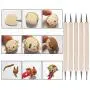 Tonsiki 61 Pieces Ceramic Clay Tools Set, Modeling Pottery Clay Sculpting Tools Kits for Beginners Professional Art Crafts, Wood and Steel, Schools and Home Safe for Kids