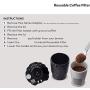 Cofe Reusable Coffee Filter compatible with Keurig My K-Cup 1.0&2.0 all Keurig home Coffee makers (black, 2pcs/pack)