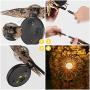 Solar Garden Lights Outdoor, Metal Sun Decorative Stake Art Patio Light for Walkway,Lawn,Pathway,Yard,Party