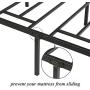 VECELO Metal Platform Bed Frame Mattress Foundation with Headboard & Footboard/Firm Support & Easy Set up Structure, Full, Black