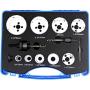 KHCRAFT Bi-Metal Hole Saw Kit High Speed Steel M42 with Cobalt 8% for Metal and Wood 13-Piece General Purpose 3/4'' to 2-1/2'' in Quality Carrying Case