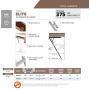 Louisville Ladder AA2210 Elite Aluminum Attic Ladder, 375 Pound Load Capacity, 22-1/2 x 54''