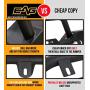 EAG Steel Front Bumper with Winch Plate Black Textured Fit for 87-06 Wrangler TJ YJ