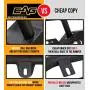 EAG Steel Front Bumper with Winch Plate Black Textured Fit for 87-06 Wrangler TJ YJ