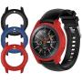 Case Fit Samsung Galaxy Watch (46mm) /Gear S3 Frontier Protector Case, 3Pcs Soft TPU Shock-Proof Protective Bumper Sleeve Cover Case for Galaxy Watch (46mm) /Gear S3 Frontier (Black Red Blue)