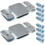 Metal Sectional Couch Connectors Furniture Interlocking,Sectional Sofa Fastener Software Bracket with Screws for Loveseat, Recliner, Chair or Chaise Lounge (4 Pcs)