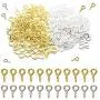1000 Pieces (Silver&Golded) Small Screw Eye Pins,Mini Metal Hoop peg Screw Eye Pin Hooks for Arts & Crafts Projects, Cork Top Bottles, DIY Jewelry Making Findings, Charm Bead (10 x 5mm) (Gold Silver)