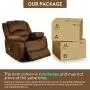 OT QOMOTOP Power Lift Recliner Chair, Electric Power Lift Recliner Chair Sofa for Elderly, Soft Fabric Design with Side Pockets & USB Ports, Supports up to 360 lbs (Brown) OT QOMOTOP Power Lift Recliner Chair, Electric Power Lift Recliner Chair Sofa for Elderly, Soft Fabric Design with Side Pockets & USB Ports, Supports up to 360 lbs (Brown)