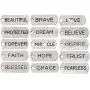 JGFinds Inspirational Message Charm Pendants, Silver Tone (50 Random Pieces)