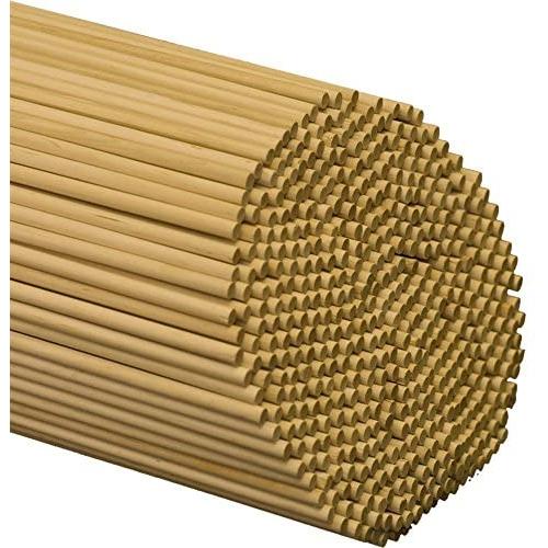 Dowel Rods Wood Sticks Wooden Dowel Rods – 1/4 x 12 Inch Unfinished Hardwood Sticks – for Crafts and DIYers – 500 Pieces by Woodpeckers