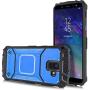 Compatible with Samsung Galaxy A6 2018, Feather Light Aluminum Metal Rugged Cover, Defender Case for Samsung Galaxy A6 SM-A600A 2018 [Value Bundle] (Blue)