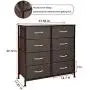WAYTRIM 4-Tier Wide Drawer Dresser, Storage Unit with 8 Easy Pull Fabric Drawers and Metal Frame, Wood Top, Organizer Unit for Bedroom, Hallway, Entryway, Closets, 31.5 x 11.81 x 32.12 Inches - Brown WAYTRIM 4-Tier Wide Drawer Dresser, Storage Unit with 8 Easy Pull Fabric Drawers and Metal Frame, Wood Top, Organizer Unit for Bedroom, Hallway, Entryway, Closets, 31.5 x 11.81 x 32.12 Inches - Brown