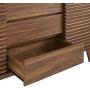 Modway Render 63'' Mid-Century Modern Sideboard Buffet Table or TV Stand in Walnut
