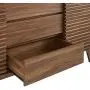 Modway Render 63'' Mid-Century Modern Sideboard Buffet Table or TV Stand in Walnut
