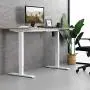 MONOMI Electric Height Adjustable Standing Desk, 55 x 28 inches Stand up Desk Workstation, Sit Stand Home Office Table (Light Oak Top/White Frame) MONOMI Electric Height Adjustable Standing Desk, 55 x 28 inches Stand up Desk Workstation, Sit Stand Home Office Table (Light Oak Top/White Frame)