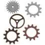 Metal Sprocket Gears by Tim Holtz Idea-ology, 12 per Pack, Various Sizes, Antique Finishes, TH92691 Metal Sprocket Gears by Tim Holtz Idea-ology, 12 per Pack, Various Sizes, Antique Finishes, TH92691
