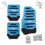 SZSS-CAR 3pcs Nonslip MT Car Pedal Pads Auto Sports Gas Fuel Petrol Clutch Brake Pad Cover Foot Pedals Rest Plate Kits For Manual Transmission Car