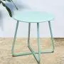 Grand patio Round Metal Side/End Table, Steel Patio Coffee Table for Bistro, Porch, Weather Resistant Outside Table Small (Mint Green) Grand patio Round Metal Side/End Table, Steel Patio Coffee Table for Bistro, Porch, Weather Resistant Outside Table Small (Mint Green)