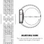 Dsytom Bing Band Compatible with Apple Watch Band 38mm 40mm 42mm 44mm,Jewelry Replacement Metal Wristband Strap for iWatch Band Series 6/5/4/3/2/1/SE(Silver)
