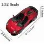 Lmoy 1:32 Scale Die-cast Super Sports Car Lambo Aventador J Pull Back Cabriolet Metal Model Toy Car with Light & Sound Gift for Children (red) Lmoy 1:32 Scale Die-cast Super Sports Car Lambo Aventador J Pull Back Cabriolet Metal Model Toy Car with Light & Sound Gift for Children (red)