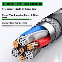 Lightning Cable 3 Pack 6FT iPhone Charger Cable MFi Certified iPhone Charger Fast iPhone Charging Cord USB Nylon Braided Compatible with iPhone 12