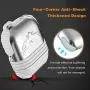 Lauzq Metal Airpods Case,Hard Case Cover Full Protective Skin Cover Shockproof Compatible Airpods 1&2 Charging Case(Not for Wireless Charging),Dual-Layer Silicone & Anti-Lost Keychain