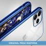 MILPROX iPhone 11 Pro Max Case, Clear Transparent Shockproof Shell [Free Screen Protector] with Electroplated Edge Cover Cases for iPhone 11 Pro Max 6.5 Inch (2019)-Blue