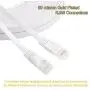 Cat 6 Ethernet Cable 50 ft White - Flat Internet Network Lan patch cords – Solid Cat6 High Speed Computer wire With clips& Snagless Rj45 Connectors for Router, modem – faster than Cat5e/Cat5 - 50 feet Cat 6 Ethernet Cable 50 ft White - Flat Internet Network Lan patch cords – Solid Cat6 High Speed Computer wire With clips& Snagless Rj45 Connectors for Router, modem – faster than Cat5e/Cat5 - 50 feet