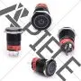 APIELE 19mm Latching Push Button Switch 3/4'' 12V DC Black Shell Power Symbol LED with Socket Plug 1NO1NC SPDT ON/Off (Green/Black Shell) APIELE 19mm Latching Push Button Switch 3/4'' 12V DC Black Shell Power Symbol LED with Socket Plug 1NO1NC SPDT ON/Off (Green/Black Shell)