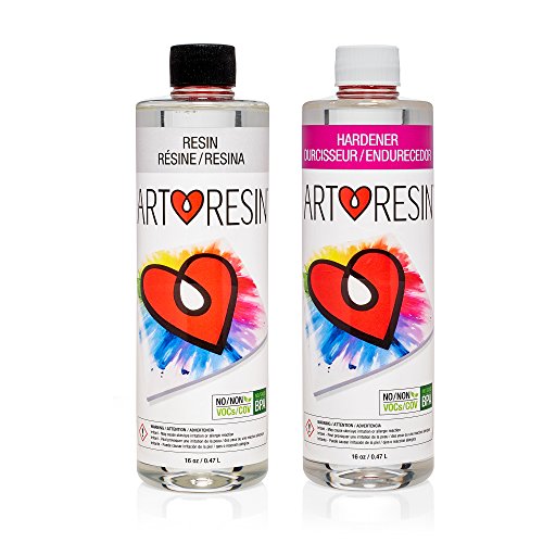 ArtResin - Epoxy Resin - Clear - Non-Toxic - 32 oz (16 oz Resin + 16 oz Hardener) (946 ml)