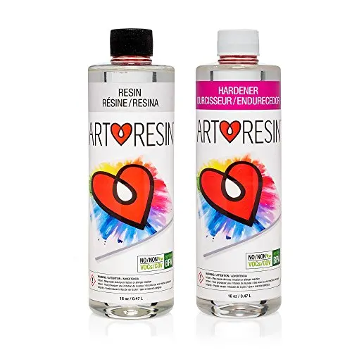 ArtResin - Epoxy Resin - Clear - Non-Toxic - 32 oz (16 oz Resin + 16 oz Hardener) (946 ml) ArtResin - Epoxy Resin - Clear - Non-Toxic - 32 oz (16 oz Resin + 16 oz Hardener) (946 ml)