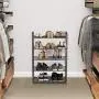 SONGMICS 5-Tier Shoe Rack, Stackable Shoe Organiser, 15-20 Pairs of Shoes, Metal Shoe Rack Storage, 24.8 x 11.8 x 36.2 Inches, Smoky Gray ULMR85GC SONGMICS 5-Tier Shoe Rack, Stackable Shoe Organiser, 15-20 Pairs of Shoes, Metal Shoe Rack Storage, 24.8 x 11.8 x 36.2 Inches, Smoky Gray ULMR85GC