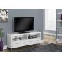 Monarch Specialties , TV Console with 4 Drawers, White, 60''L