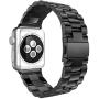 SPINYE Bands Compatible with iWatch 38mm 40mm 42mm 44mm, Solid Stainless Steel Metal Strap Replacement for Apple iWatch Series 6/5 / 4/3 Women Men (Black, 38mm/40mm)