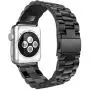 SPINYE Bands Compatible with iWatch 38mm 40mm 42mm 44mm, Solid Stainless Steel Metal Strap Replacement for Apple iWatch Series 6/5 / 4/3 Women Men (Black, 38mm/40mm)