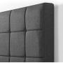 ZINUS Lottie Upholstered Platform Bed Frame / Mattress Foundation / Wood Slat Support / No Box Spring Needed / Easy Assembly, Grey, Twin