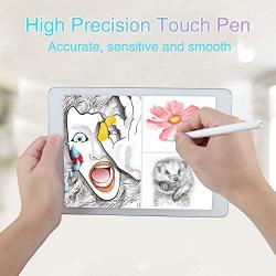 Stylus Pen for Touch Screen, COSOOS Pad Pencil Replacement, Stylus for iPad Pro/Air/Mini, Fine Point Stylist, Tablet Pens Compatible with iPhone 11 Pro Max, Samsung, Surface, IOS/Android/Windows-White