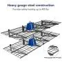 FLEXIMOUNTS 2-Pack 2x6ft Garage Shelving 24-inch-by-72-inch Wall Shelf Garage Storage Rack Floating Shelves, Black FLEXIMOUNTS 2-Pack 2x6ft Garage Shelving 24-inch-by-72-inch Wall Shelf Garage Storage Rack Floating Shelves, Black