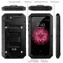 iPhone SE 2020 Case,Military Grade IP68 Waterproof Dustproof Shockproof Full Body Sealed Underwater Case with Built-in Screen Protector Heavy Duty Metal Rugged Case for iPhone 7/8 (Waterproof Black)