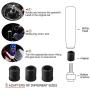 Aluminum Weighted Manual Shift knobs, Long Stick Shift Knob Gear Shifter Knobs, Car Accessories Lever Cover Head 5 inch Universal Shifter Knobs with 3 Threaded Adapters M8 M10 M12 x 1.25 (Silver)