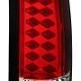 For 88-98 Chevy C/K Series Pickup Truck GMC Sierra Rear Red Clear LED Tail Lights Brake Lamps Pair