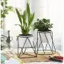 Planter Pot Indoor, Flowerplus 4.33 Inch White Ceramic Medium Succulent Cactus Flower Plant Round Bowl with Metal Stand Holder and Plants Sign for Indoors Outdoor Home Garden Kitchen Decor (Black) Planter Pot Indoor, Flowerplus 4.33 Inch White Ceramic Medium Succulent Cactus Flower Plant Round Bowl with Metal Stand Holder and Plants Sign for Indoors Outdoor Home Garden Kitchen Decor (Black)