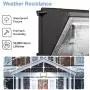 LED Wall Pack Lights 120W,（5000K Daylight Wall Pack),Commercial and Industrial Outdoor Wall Pack Lighting 500~600W HPS/HID Bulb Replacement Waterproof